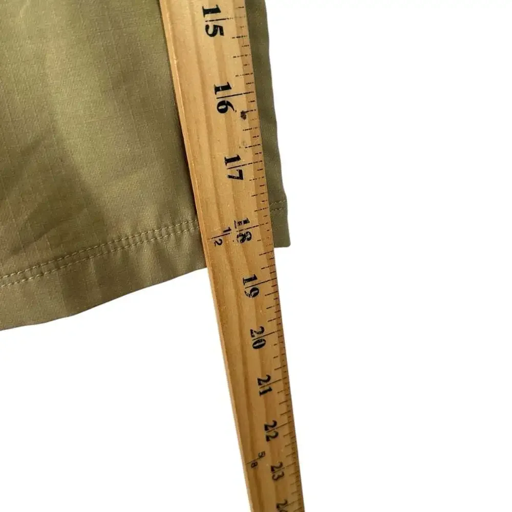Volcom Surf Turf Tan Shorts 2 Way Stretch Flat Front Hybrid Casual 28